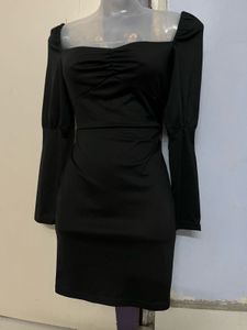 Pintrest Chic Black Long Sleeve Dress