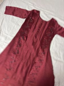 RUST ANARKALI KURTI