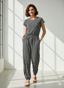 Striped Jumpsuit