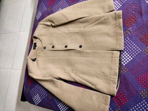 Women Elegant Tan winter Coat