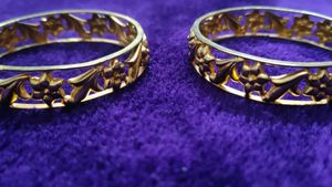 Gold Plated Bangle Jodi (Size 2.2)