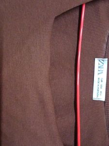 Brown Full Sleeve Crop Top
