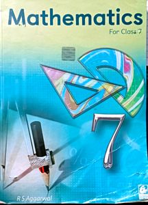 Rs Aggarwal Class 7 Maths Book.
