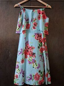 SASSAFRAS Floral Print Dress