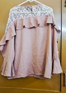 Lace Ruffle Top