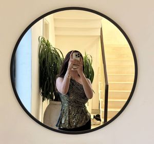 Sparkly One-Shoulder Top