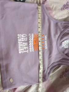 Lee Cooper Graphic Sleeveless Ribbed T Shirt