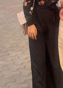 Jumpsuit With Floral Print On Top &amp; Belt