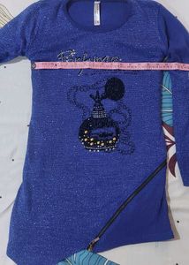 Navy Blue Top For Girls