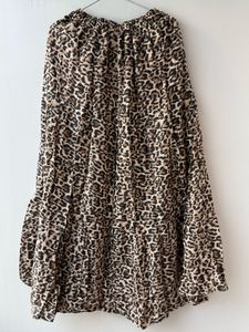 Leopard Print Maxi Skirt