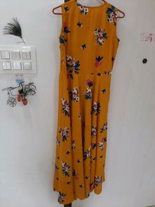 Floor Touch Yellow Dress