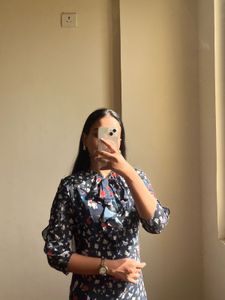 Floral Ruffle Midi Dress