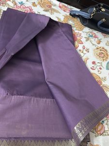 Banarasi Silk Lavender Saree(FIXED PRICE)