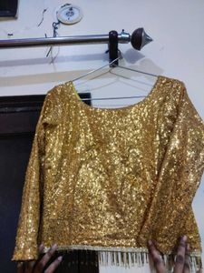 Golden Sequin Blouse