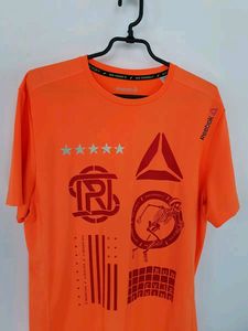 Reebok  Unisex T-shirt| Active Wear | Orange |