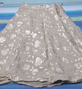 A Floral Long Skirt