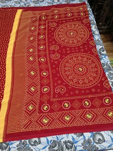 Bandhani Puja Saree