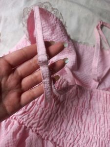 Cute Pink Dress Top