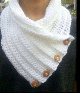 White Knitted Scarf