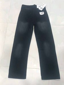H&amp;M Black Wide Leg Jeans