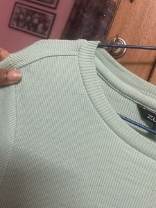 Ribbed Top ZUDIO | XS | mint green