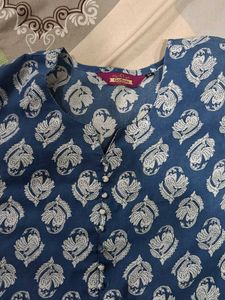Blue Printed Kurta