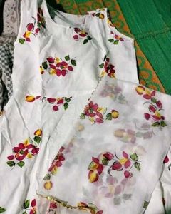 Floral Kurta Set with Dupatta