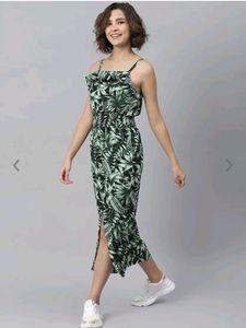 Black &amp; Green Jumpsuit