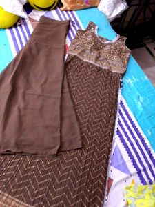 Brown Kurta Set