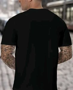 Classic Black Terry Cotton T-Shirt