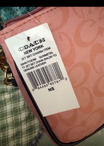 Coach Pink Signature Crossbody Bag COPY