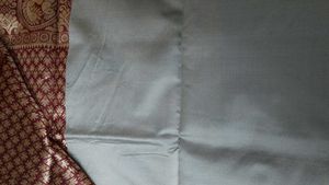 Silver Banarasi Saree