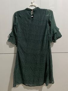 Dark-green Kurta Top