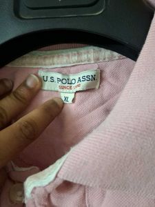 USPA Pink Polo T-Shirt