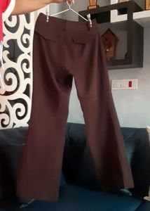 Coffee Brown Formal Trouser For Women