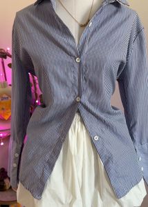 Striped Button-Down Shirt