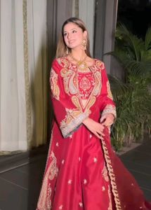 Red Embroidered Suit