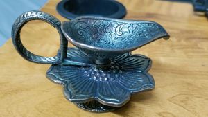 Metal Oil Diya With Handle