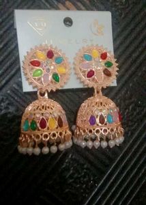 Colorful Jhumka Earrings