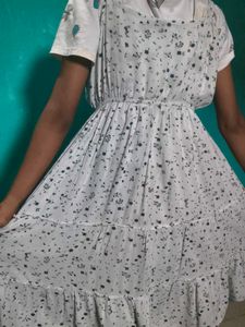 White One Piece Dress , Western Wear