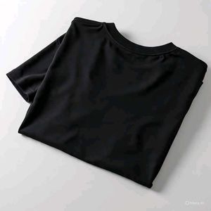 JOCKEY BLACK ROUND NECK T SHIRT