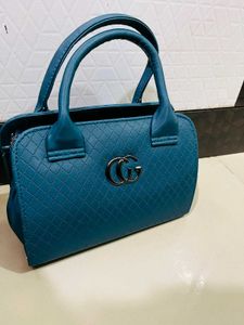 Teal Quilted Satchel Bag New With Tag