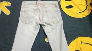 Light Silver Coloured Jeans. Unused