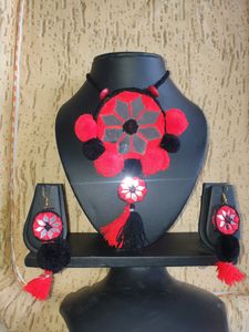 Navaratri special Necklace with earrings