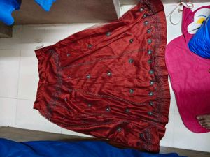 Ethnic stiched Ghaghra with unstich Blouse