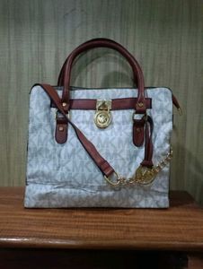 Michael Kors Hamilton MK Logo Satchel Bag