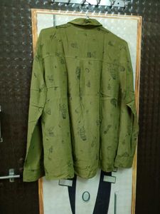 Green Printed Shirt
