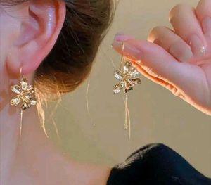 Floral Korean Drop Earrings