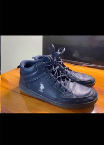 U.S. Polo Assn. Men Navy Blue Solid Sneakers