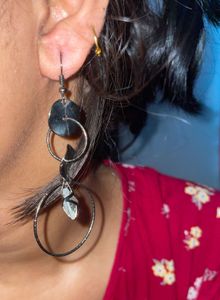 Statement Blue Tassel Earrings